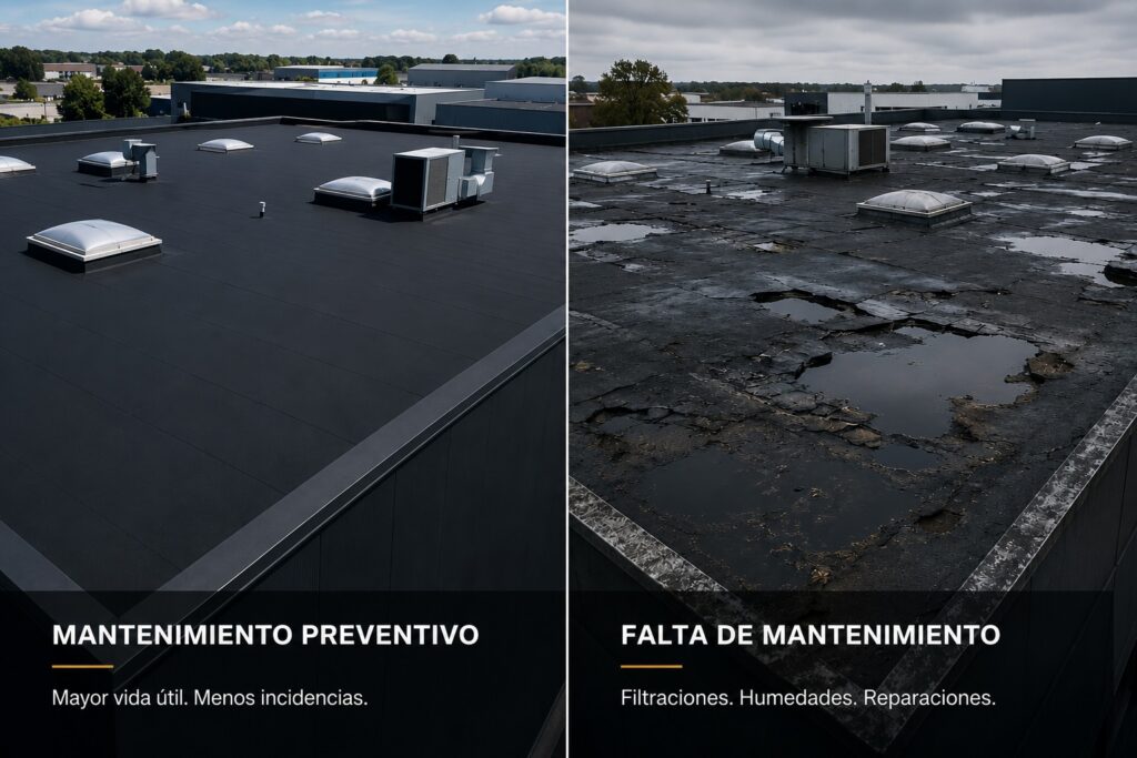 Cómo alargar la vida útil de una cubierta de PVC multicapa o tela asfáltica