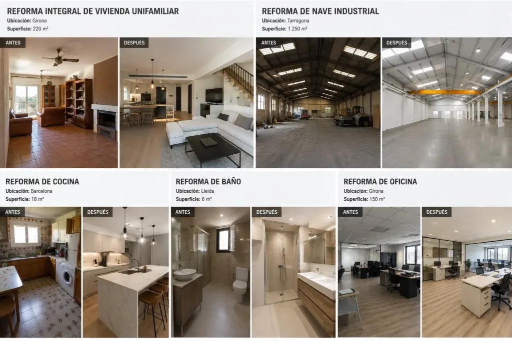 Proyectos varios de reformas: reforma integral de vivienda, baño, cocina y más