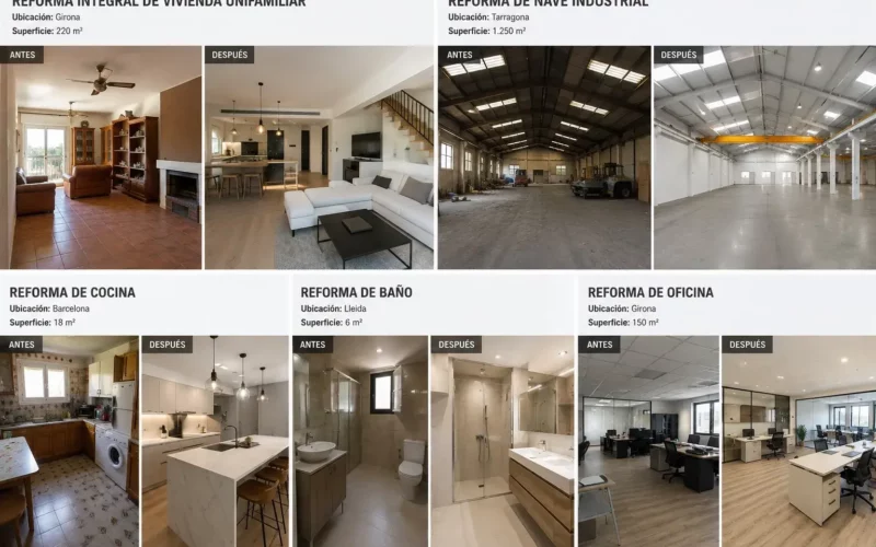 Proyectos varios de reformas: reforma integral de vivienda, baño, cocina y más